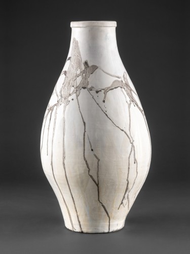 Csurgatott váza (sötétszürke)