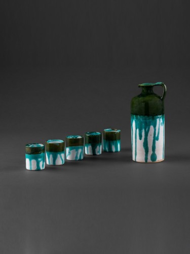 Pálinkás készlet (zöld)