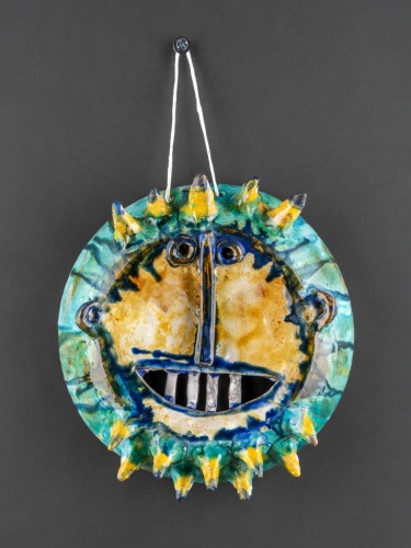 Busó maszk (zöld, hegyes szakállas)